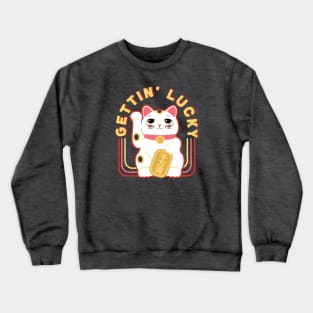 Gettin' Lucky - Lucky Cat Crewneck Sweatshirt